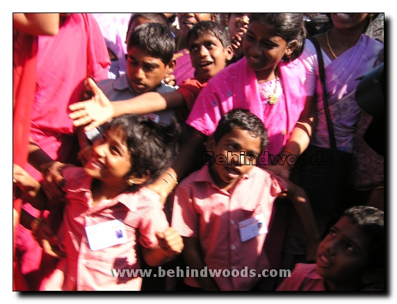 Namitha with Disabled Children Gallery